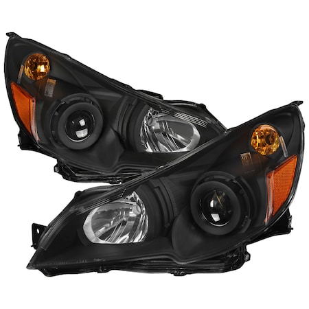 Spec-D Tuning Subaru Legacy Headlights- Black 10-12 2LHP-LGY10JM-GO